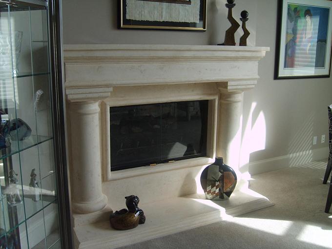 Scagliola Fireplace Mantel designed and created by Edin Maslo